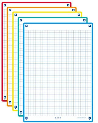 OXFORD Revision 2.0 Karteikarten, Format A5, 14, 8 x 21 cm, kleine Karos, Vorder- und Rückseite, 50 Stück