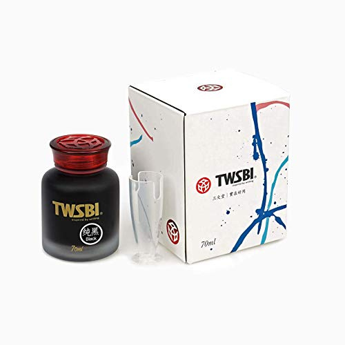 Twsbi Ink Black 70 ml Tinte für Füllfederhalter schwarz