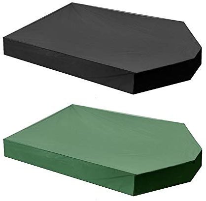 Sandkasten Deckel, Platz Staubdichtes Sandbox Deckel Mit Kordelzug, Wasserdicht Sandpit Pool-Abdeckung, Durable, Reißfest (160 x 113 x 22 cm,Grün)