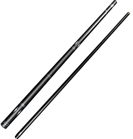 YRU Billard Queue 1/2 Gemeinsamer, 58 Zoll Carbon Faser Ahorn Handgefertigter Snooker Queue, 3 Spitze Größe Zur Auswahl (Size: 10.8mm, Color: Schwarz)