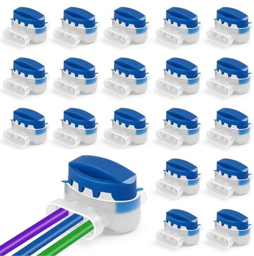 20 Stück Mähroboter Kabelverbinder, 314 Wasserdicht Anschlussklemmen Kabelklemmen, Rasenroboter Kabelverbinder Rasenmäher Automower Kabel Verbinder für Rasenroboter Rasenmäher Automower Garten Outdoor