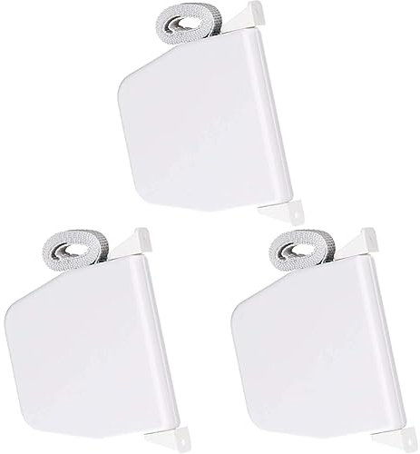 Schellenberg 50503 Rolladen Gurtwickler Aufputz inkl. Rolladengurt 14 mm x 5m, System Mini, 180° schwenkbar, Lochabstand 14,5 cm Aufschraubwickler nicht zu öffnen, Weiß (Packung mit 3)