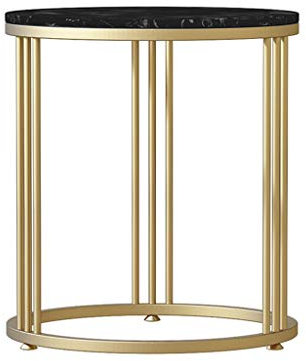 Exquisite Nachttische, Wohnzimmer-Couchtisch, Marmor-Tischplatte, Eisen-Beistelltisch für Hotels, Büro, Empfangsraum, Sofa, Beistelltisch, Mehrzweck-Korbtisch (Farbe: C, Größe: 40 x 40 x 55 cm)