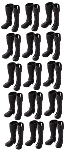 TOYANDONA 15paare Miniatur Weihnachtsmann Stiefel Dekorationen Für Puppenhäuser Realistische Handgefertigte Schuhe Für Kreative Mini-szenen Und Foto-Requisiten