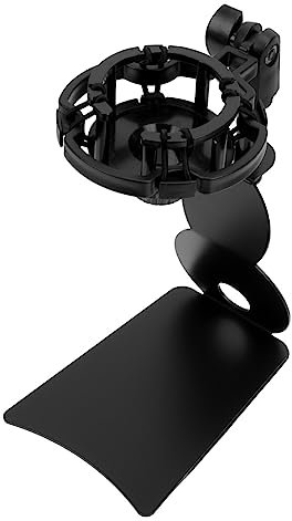 VINTORKY Microphone Arm Mount Clamp Kit 1 Set Mic Holder Clip for Streaming Phone Stand