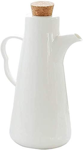 Leak Proof 480ml Vinegar Dispenser Bottle with Ceramic Tabletop Olive Oil Cruet Perfect for Soy Sauce or Vinegar Marble Design