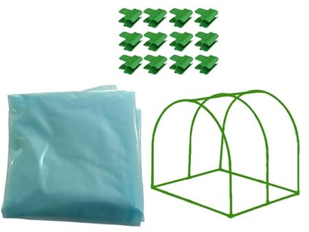 Baoblaze Gartengewächshaus, kleines Gewächshaus, Pflanzenschutz, Winterausrüstung, Pflanzen- für den Anbau von Blumen auf der Terrasse im Freien, 200cmx50cmx60cm