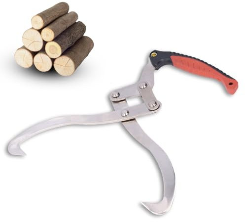 Pinze di tronchi, 16,9 pollici di sollevamento del gancio di legno ad artiglio in legno pinza per manipolazione movimentazione del ferro per attività di movimentazione del legno