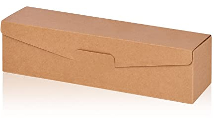 10x Flaschen Geschenkkarton - Geschenkverpackung für 1 Flasche - natur - hochwertige Verarbeitung
