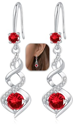 YOEE Hängend Ohrringe Silber mit 5A Zirkonia Ohrringe mit Silber 925 Post für Damen Hängeohrringe Tropfen baumelnder Ohrring Geschenk für Frauen Freundin Mama Mädchen