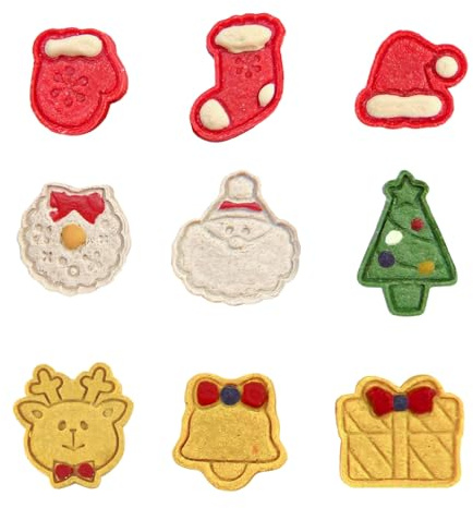 9 Stück Hundesnacks Weihnachts Mixpaket, leckere Hundesnacks, Katzensnacks | Snacks für Hunde, Gefriergetrocknet Snacks für Katzen, Bunter Snack-Mix, Hundeleckerlies