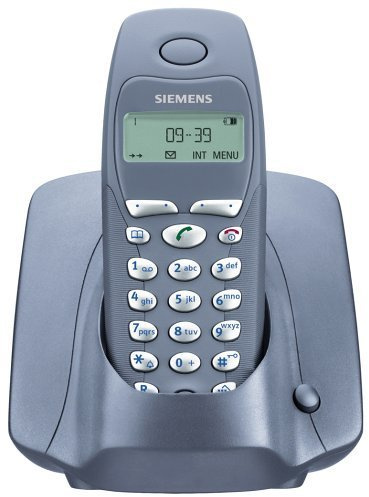 Siemens Gigaset A200 – Sladdlös telefon med väntande nummerpresentation – DECTGAP – enradig drift – rik svart