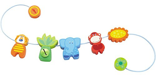 HABA 3994 - Kinderwagenkette Dschungel-Bande, grün