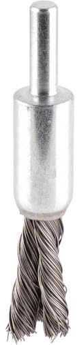 Bosch 1x PRO Metal Heavy End Brush Knotted Wire, Cylindrical Shank | for Steel, Ø 10 mm, Professional Accessory Drill Driver