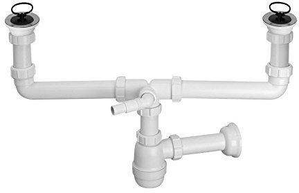 McAlpine Ablaufgarnitur Ablauf Siphon Flaschensiphon Spültisch, CDBAWW-P