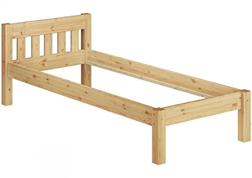 Erst-Holz®Kurzes Bettgestell für Kinder 90 x 190 Kiefer Massivholz