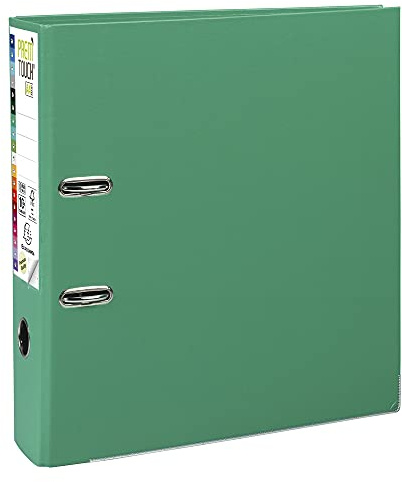 Exacompta Ordner (PP, 2 Ringe, Rücken 80 mm, DIN A4) [ 5er Pastell Bundle ] flieder + hellblau + hellgrün + lachs und rosa (Grün)