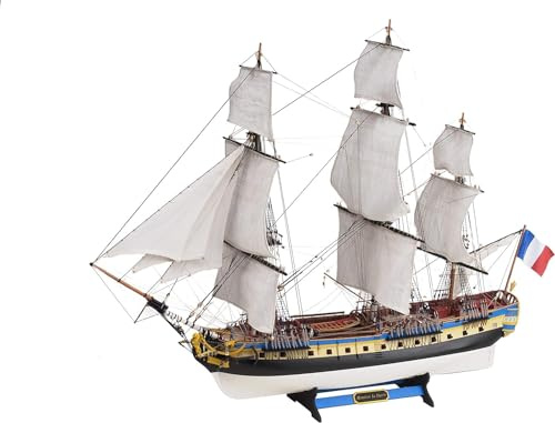 Artesanía Latina – Holzmodellschiff - französische Fregatte, Hermione La Fayette - Modell 22517N, Maßtab 1:89 - Modelle zu Bauen - Mittlererniveau