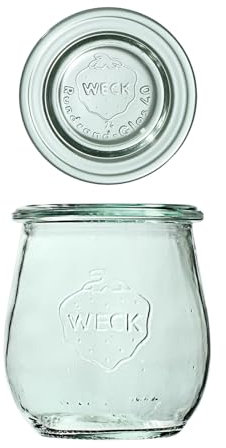 Weck Redonda Borde Mini Jarra de tulipán, 220 ml, 30 x 6 x 8 cm