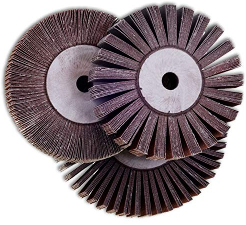 TronicXL Lamellenscheibe für Messerschleifer Schleifmaschine Schleifgerät Lamellenschleifer 200 x 30 x 13 mm KORN 100