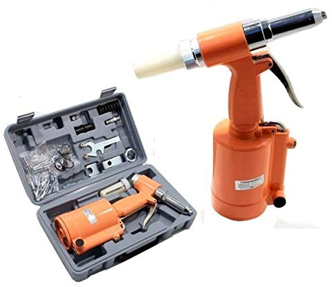 RIVETTATRICE AD ARIA COMPRESSA PNEUMATICA CON RIVETTI KIT DI RICAMBI
