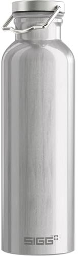 SIGG - Alu Trinkflasche - Original Alu - Klimaneutral Zertifiziert - Für Kohlensäurehaltige Getränke Geeignet - Auslaufsicher - Federleicht - BPA-frei - Outdoor & Camping Zubehör - 0,75L