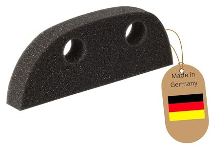 Novaliv Schaumstoffbesen Ersatzschwamm für Handfeger Kehrgarnitur Friseurbesen Schwarz Noppenbesen Hundehaarentferner Parkett Besen für Drinnen Teppichbesen Bodenabzieher Haushaltsbesen Wunderbesen