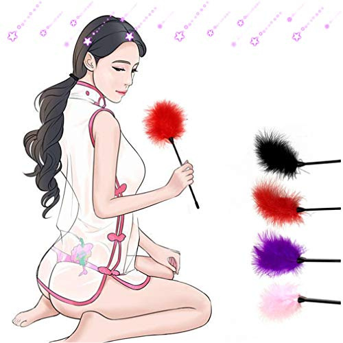 ShengmingMaoyi Plumeau de 32 cm - Aide à fouetter passionnée des préliminaires (4 pièces