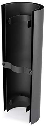 LANZZAS Tuyau de poêle à granulés - Protection contre la chaleur - 460 mm - Diamètre DN 100 mm - Couleur : gris fonte - Protection contre les radiations pour poêles à granulés