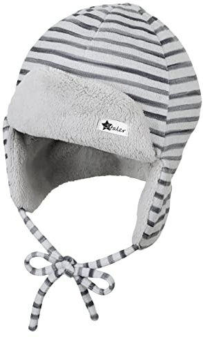 Sterntaler Baby Jungen Mütze Baby Fliegermütze Streifen mit Flausch