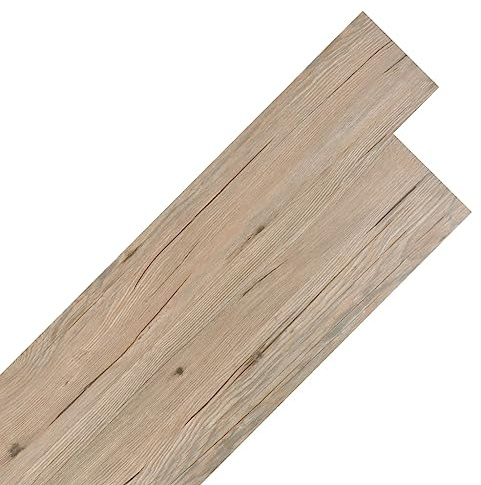 vidaXL PVC Laminat Dielen Selbstklebend Vinyl Boden Bodenbelag Fußboden Planke Vinylboden Designboden Dielenboden 2,51m² 2mm Eiche Braun