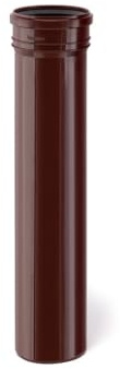 KARMAT Rohr DN100 Ø 110 x 1000mm Fallrohr Reinigungsrohr PP Entwässerungssystem Dachrinnen Regenwasser Verbinder | Polypropylen | Braun