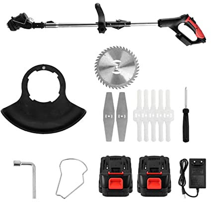 Débroussailleuse 21V sans fil électrique coupe gazon jardin tondeuse à gazon longueur réglable coupe jardin Machine for 18V batterie outil électrique Aiguisé et efficace ( Color : Lawn Mower Set 2 , S