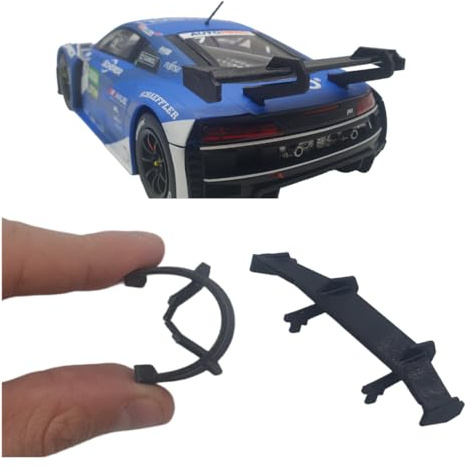 Blackslot Flexibler Spoiler – Carrera Zubehör für 132 Audi R8 LMS GT3 evo II, Carrera Bahn Tuning Ersatzteil Kleinteil im Maßstab 1:32