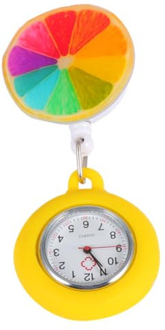 JEWEDECO Lustige Teleskop Krankenschwesteruhr Aus Langlebigem Material Tragbare Hängende Taschenuhr Mit Klarem Zifferblatt Für Ärzte Und Pflegepersonal