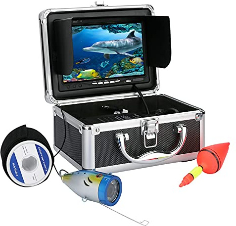 AUBEST Underwater Camera, 20M 7 Screen 1000tvl Underwater Fishing Video Camera Fish Finder Camera For Ice Fishing Sea Fishing Boat Fishing Camera