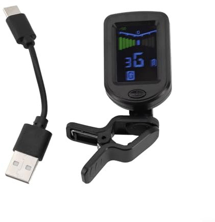 LCD-Farbbildschirm für Multi-Instrumenten-Stimmgerät, wiederaufladbar, ideal für Musiker aller Niveaus (Farbbildschirm))