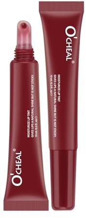 O'CHEAL Teinture à lèvres brillante hydratante 03#RASPBERRY PURPLE | Rouge à lèvres hydratant avec finition brillante, texture lisse et applicateur facile pour un usage quotidien