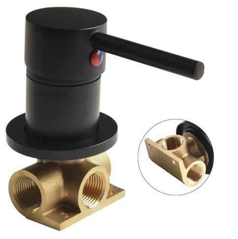 Schlank und funktional. Die Wahl ist ein 30,5 cm (12 Zoll) manuelles Mischventil für Ihr Zuhause (schwarz)