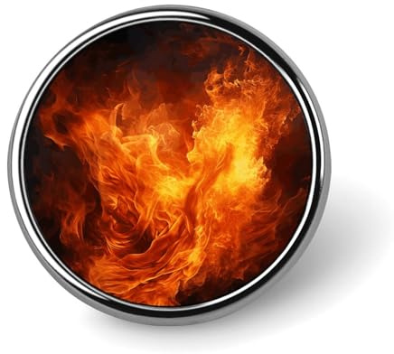 Brüllende Flamme, individuelle Anstecknadeln für Rucksäcke, modische Anstecknadel für Anzüge, niedlicher Hut, Knopfnadeln für Damen und Herren, lustige Taschen-Abzeichen-Anstecknadel, coole
