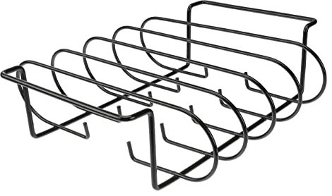 CIMAXIC 1 Support À Côtes en Fer Antiadhésif pour Barbecue pour Une Cuisson Uniforme Une Grille De Rôtissage