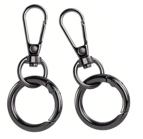 Rebellious Swivels Snaps Ganchos Con Llaveros Metal Flotantes Cierres De Garra De Hummeral Para Llavero Clip Lanyard Joyería Artesanía Metal Snap Ganchos Y Llaveros