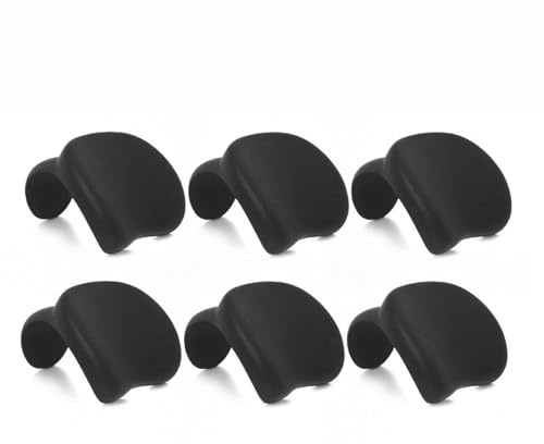 WAVE Luxury Foam Hot Tub Head Rest, Comfortable Quick-Dry Spa Pillow for Neck & Head Support, Fits Inflatable Hot Tubs & Spas, Black, 6 Pack