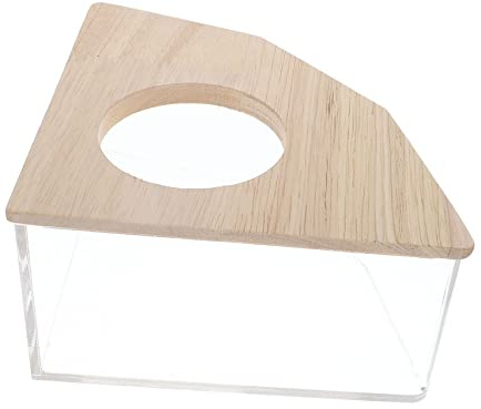 TOYANDONA Transparente Sandbad Box für Hamster und Chinchillas Multifunktionale Sand Badewanne mit Hygienischem Design als Badewanne und Toilette für Kleine Haustiere Platzsparend und