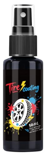 Spray Lucidante Per Pneumatici | Agente Di Rivestimento Nano Antigraffio Per Gomme,Agente Rinnovante Per Cerchi | Per Automobili Suv Veicoli Detailing Domestico Restauro Manutenzione