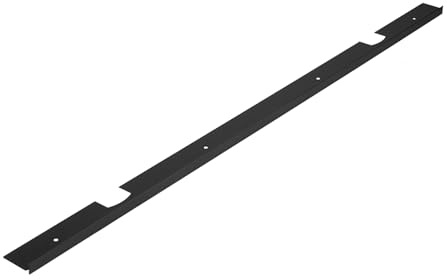 cyclingcolors 1x Jonction plan de travail 38mm profilé baguette de finition rayon 0mm 900mm, rallonge noir mat