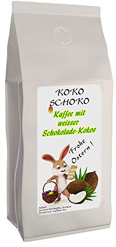 Aromakaffee - Aromatisierter Kaffee Koko Schoko Kokosnuss-Schokolade 500 g Gemahlen Frisch Von Uns Geröstet