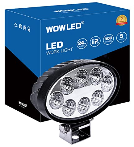 WOWLED Offroad körlampa lampa lampa dimlampa bilstrålkastare komponenter och tillbehör 1x 24W Oval LED Light