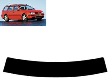 Sonnenblendstreifen für Golf IV 5-Türen Kombi 1999-2006 Passgenaue Tönungsfolie (20% Schwarz)