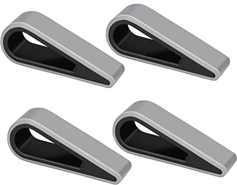 SUPBEE Universal Laptop/Computer Keyboard Stands, [4 Pack] Rubber Tilting Wedge Riser Holder for Desk, Ultra Compact Portable Ventilated Stand & Elevated Feet for Notebook Keyboard - Black